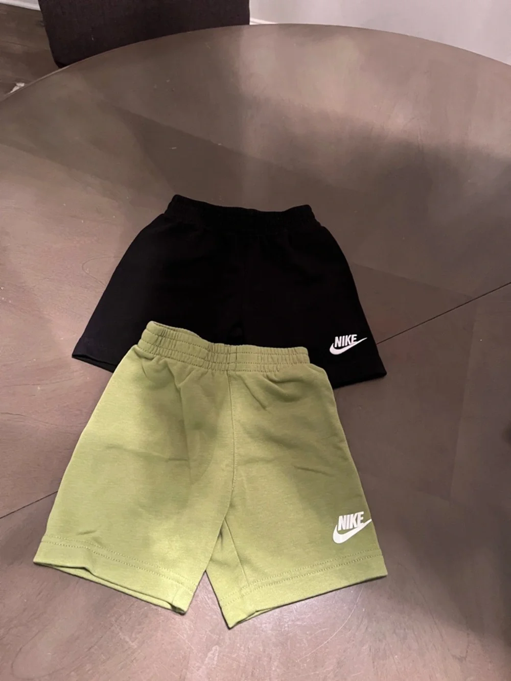 Nike Kids 3-Piece Casual Tee & Shorts Set - White, Gray, Black, Green - Picture 2 of 4